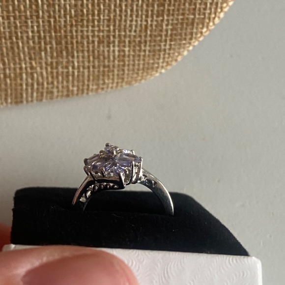 Tanzanite Ring and Pendant Set, 925 Sterling Silver, Ring Size 6 - Picture 4 of 4